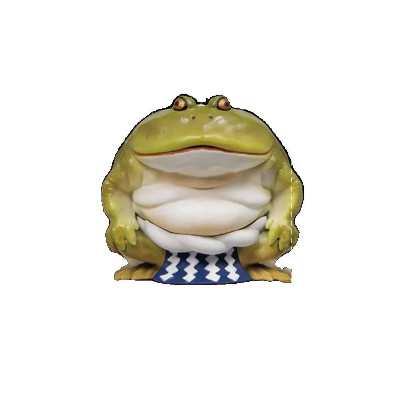 Japan Qualia Gashapon Capsule Toy Frog Wrestler Figures Sumo Frog Model Doll Ornament Desktop Decoratoion Childern Gifts