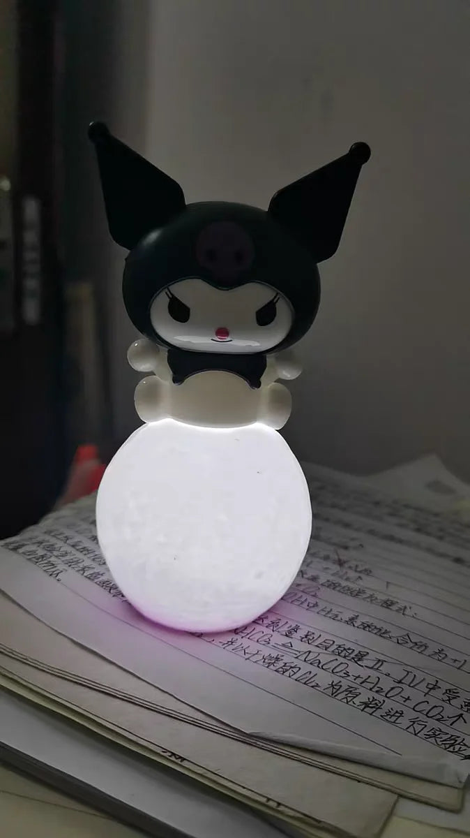 Sanrio Hello Kitty Night Light Luminous Children's Toy Bedside Lamp Anime Cartoon Kuromi Cinnamoroll Cute Children's Gifts Toys